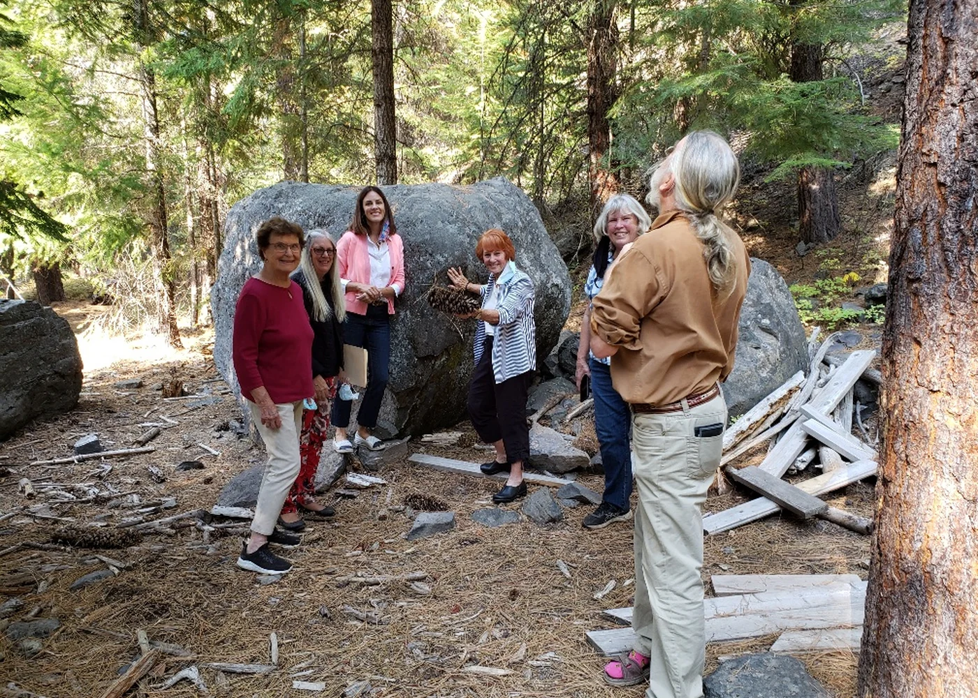 Sally-Ann and community members at Klamath Outdoor Science School